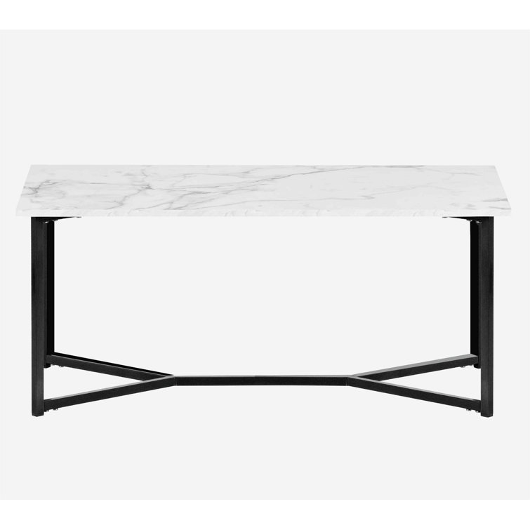 Metro Lane Alkinoi Cross Legs Coffee Table Wayfair.co.uk
